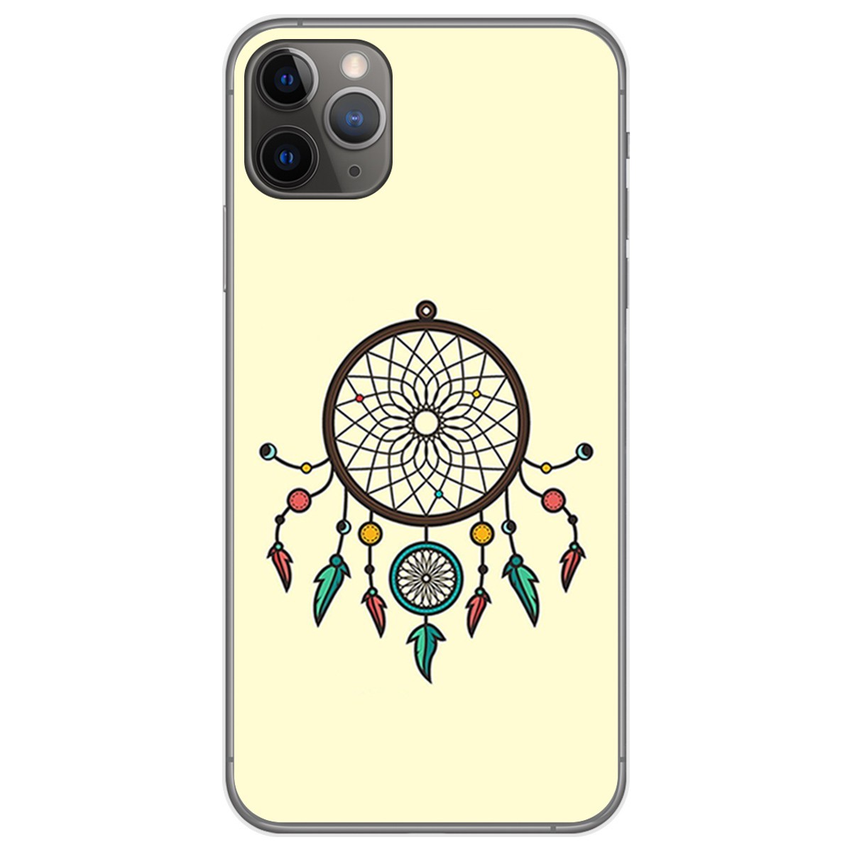 Funda Gel Tpu para Iphone 11 Pro Max (6.5) diseño Atrapasueños Dibujos