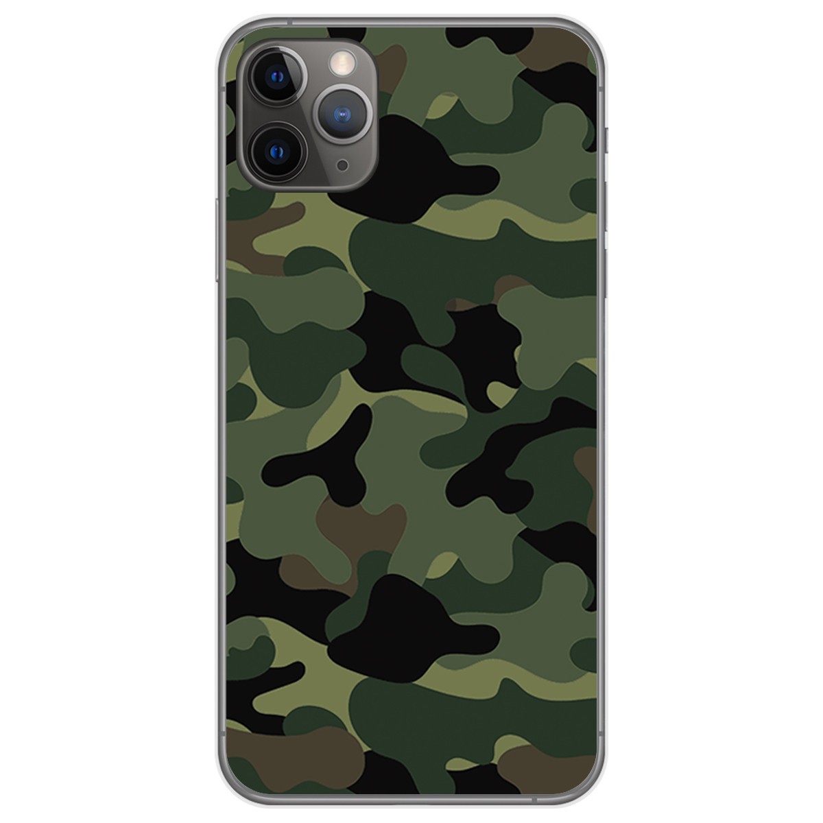 Funda Gel Tpu para Iphone 11 Pro Max (6.5) diseño Camuflaje Dibujos