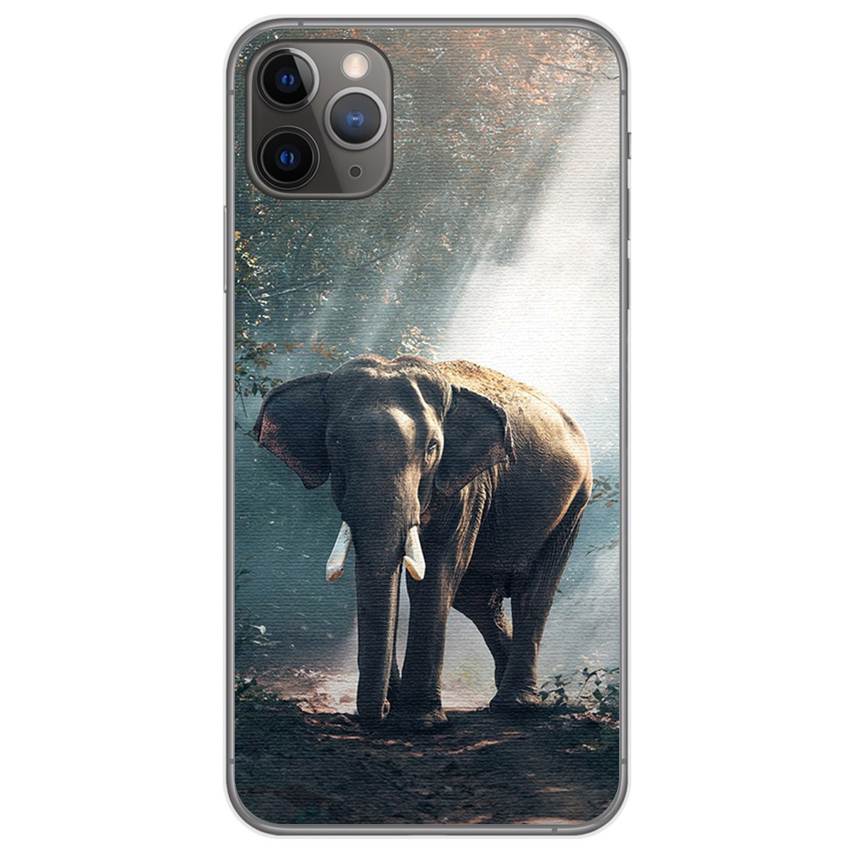 Funda Gel Tpu para Iphone 11 Pro Max (6.5) diseño Elefante Dibujos