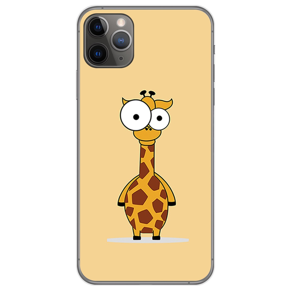 Funda Gel Tpu para Iphone 11 Pro Max (6.5) diseño Jirafa Dibujos