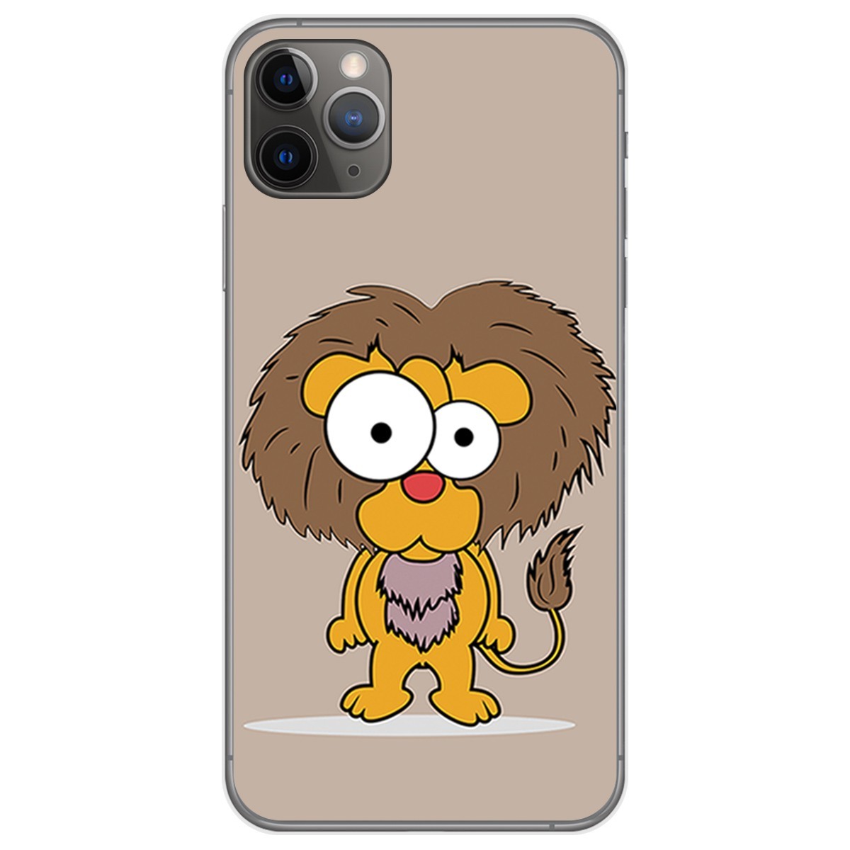 Funda Gel Tpu para Iphone 11 Pro Max (6.5) diseño Leon Dibujos