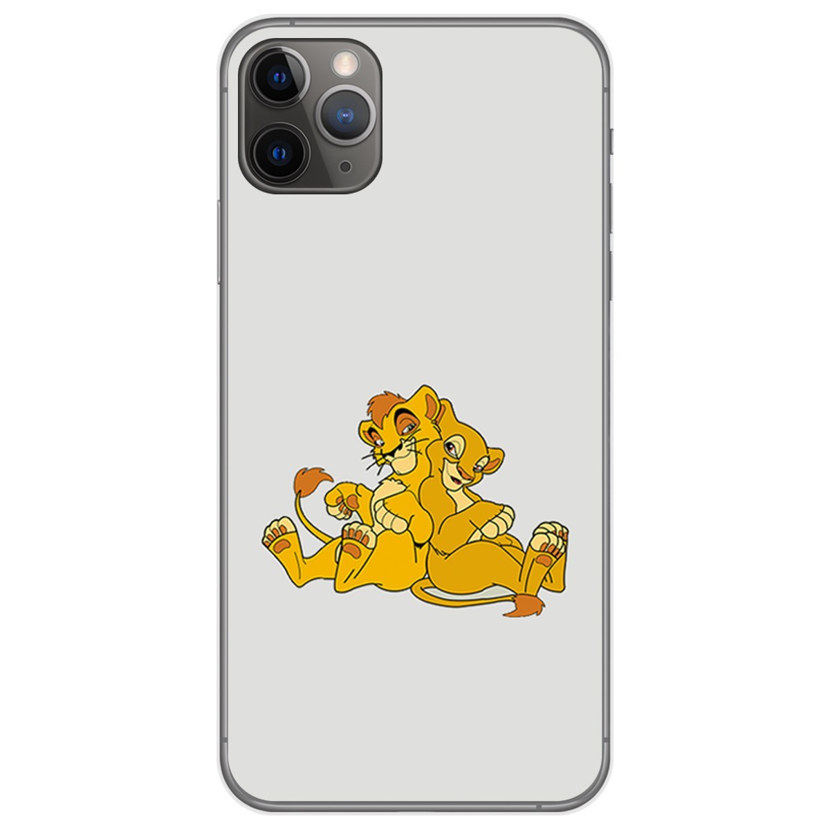 Funda Gel Tpu para Iphone 11 Pro Max (6.5) diseño Leones Dibujos