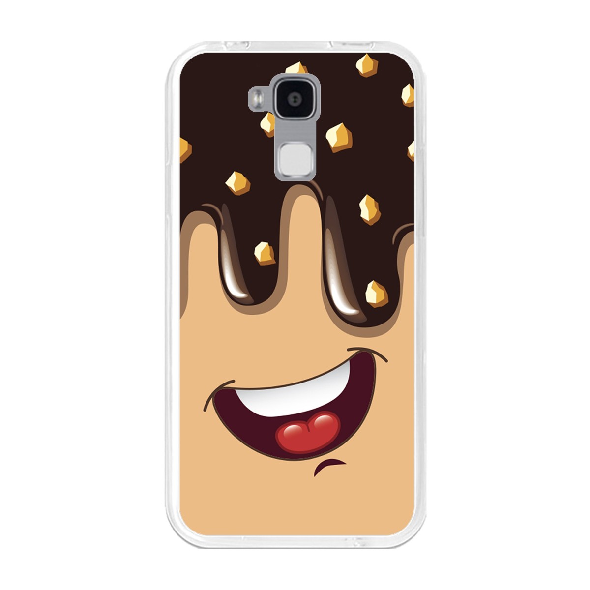 Funda Gel Tpu para Doogee Y6 / Y6C Diseño Helado Chocolate Dibujos
