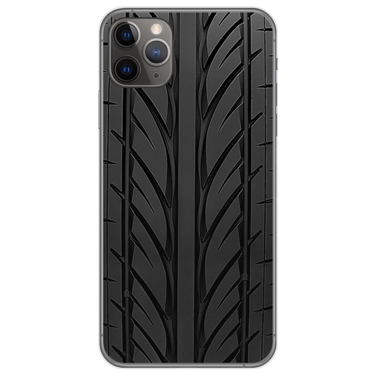 Funda Gel Tpu para Iphone 11 Pro Max (6.5) diseño Neumatico Dibujos