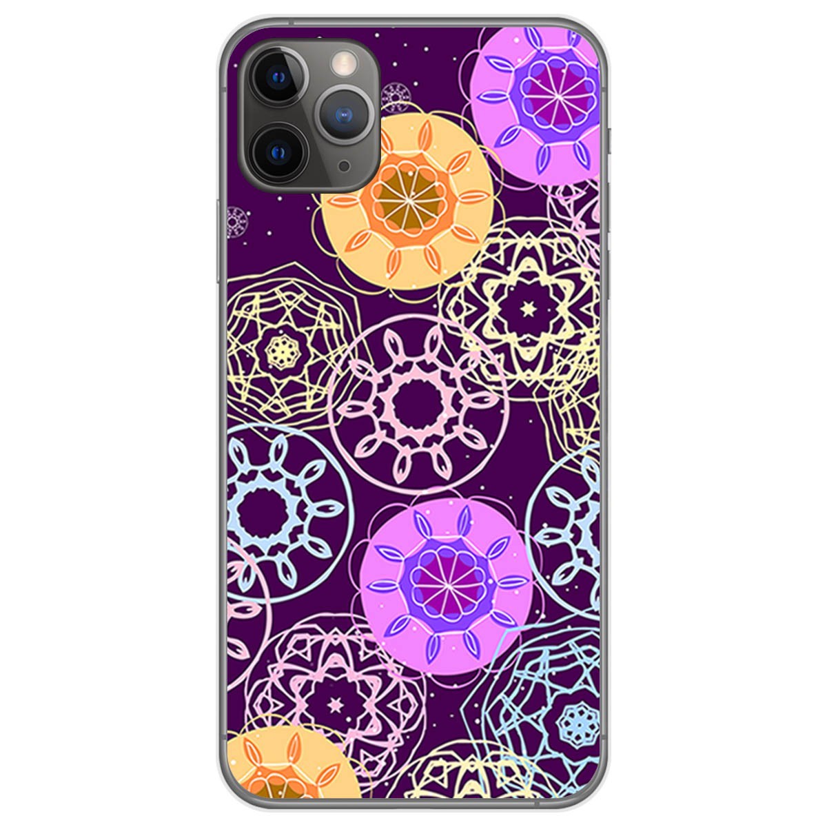 Funda Gel Tpu para Iphone 11 Pro Max (6.5) diseño Radial Dibujos