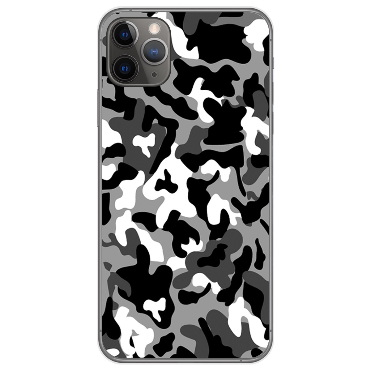 Funda Gel Tpu para Iphone 11 Pro Max (6.5) diseño Snow Camuflaje Dibujos