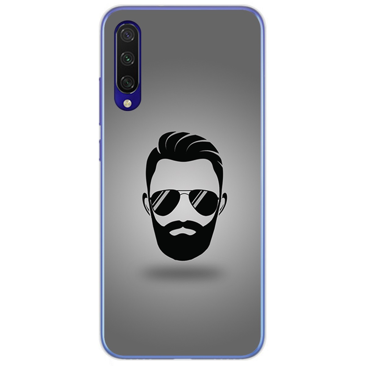 Funda Gel Tpu para Xiaomi Mi 9 Lite diseño Barba Dibujos