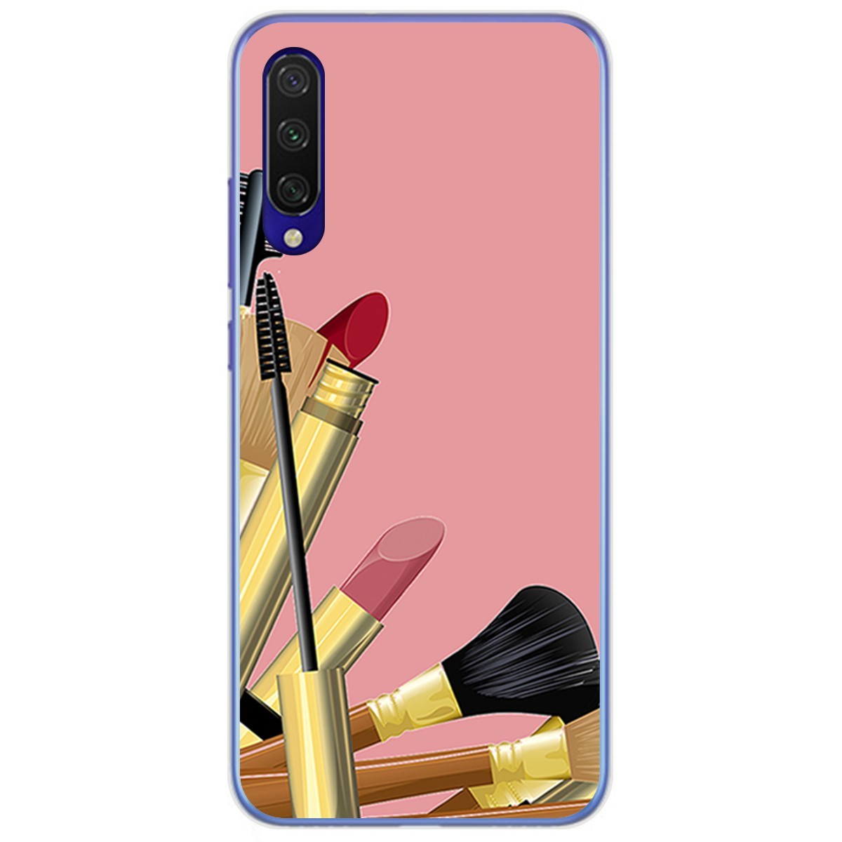 Funda Gel Tpu para Xiaomi Mi 9 Lite diseño Brochas Dibujos
