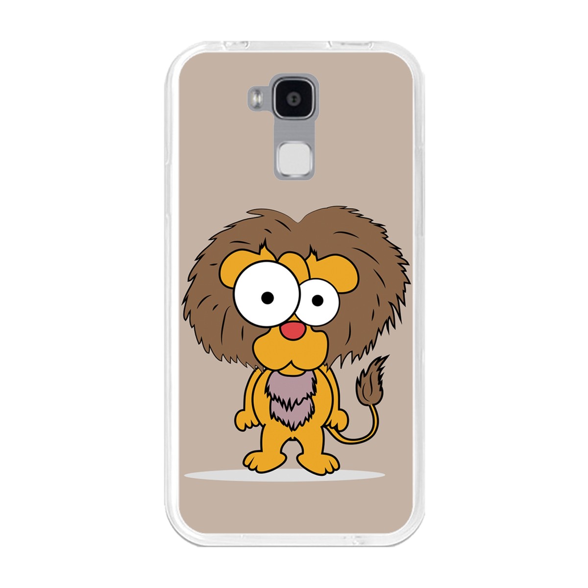 Funda Gel Tpu para Doogee Y6 / Y6C Diseño Leon Dibujos