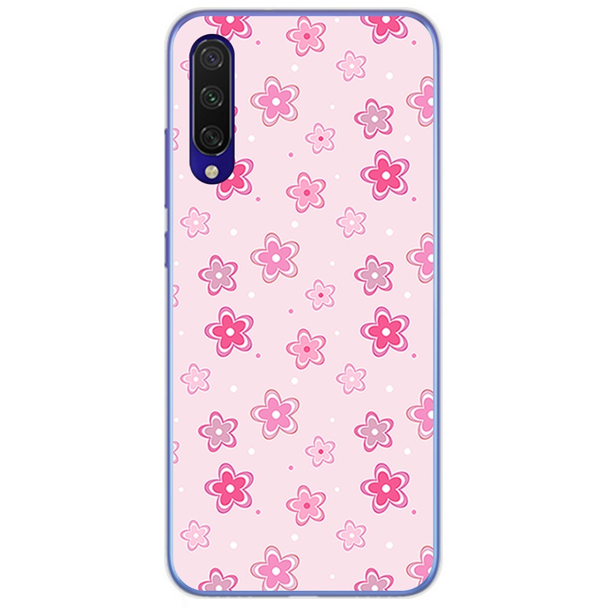 Funda Gel Tpu para Xiaomi Mi 9 Lite diseño Flores Dibujos