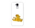 Funda Gel Tpu para Doogee Y6 / Y6C Diseño Leones Dibujos