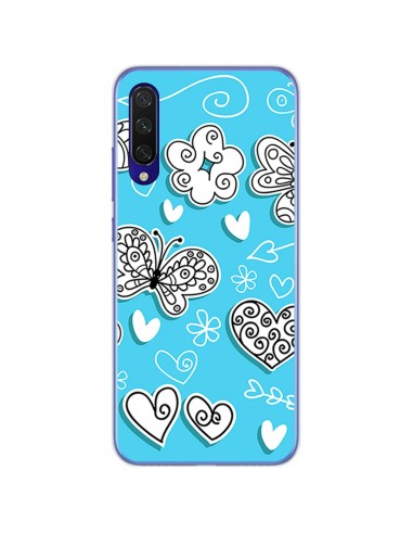 Funda Gel Tpu para Xiaomi Mi 9 Lite diseño Mariposas Dibujos