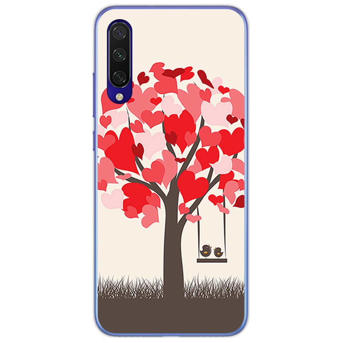 Funda Gel Tpu para Xiaomi Mi 9 Lite diseño Pajaritos Dibujos