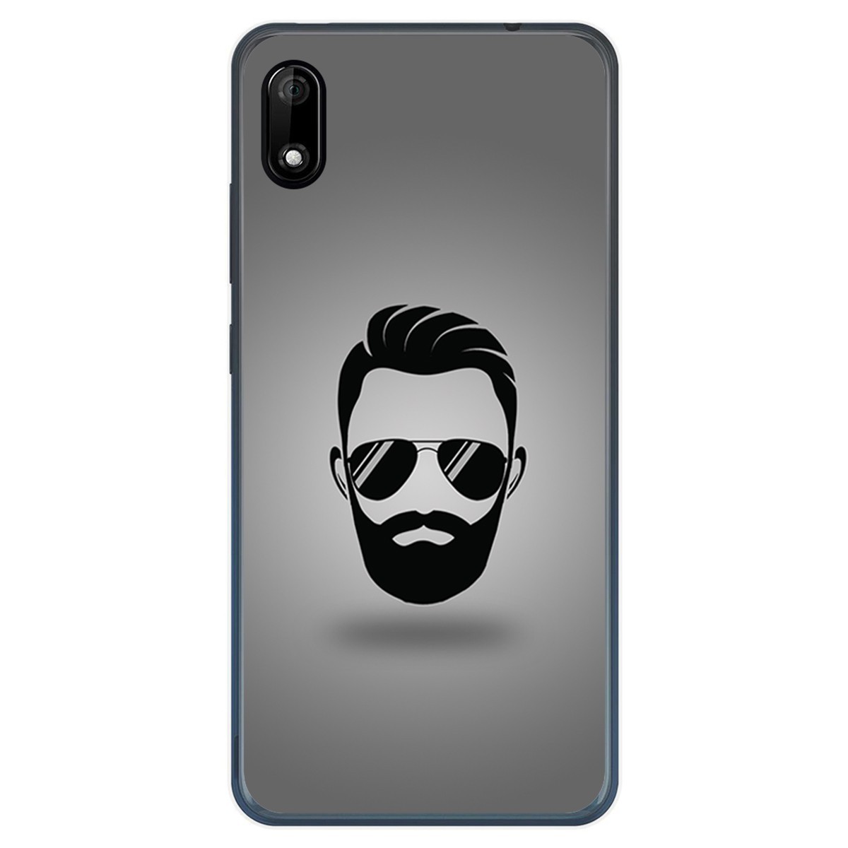 Funda Gel Tpu para Wiko Y70 diseño Barba Dibujos