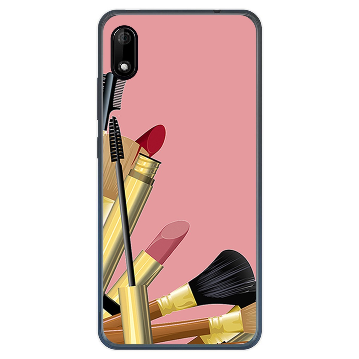 Funda Gel Tpu para Wiko Y70 diseño Brochas Dibujos