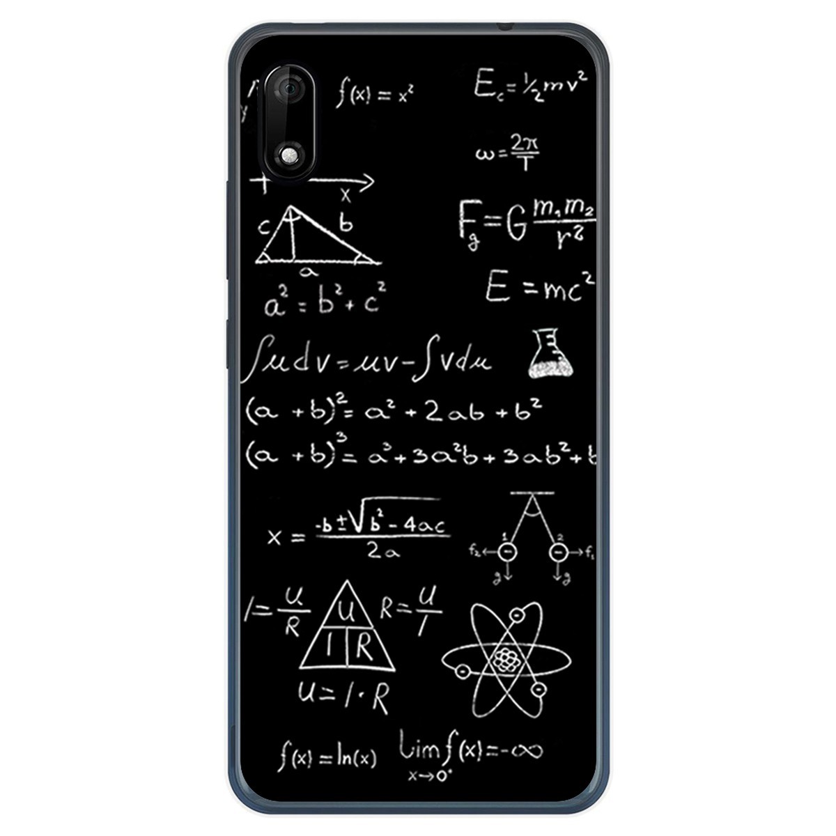 Funda Gel Tpu para Wiko Y70 diseño Formulas Dibujos