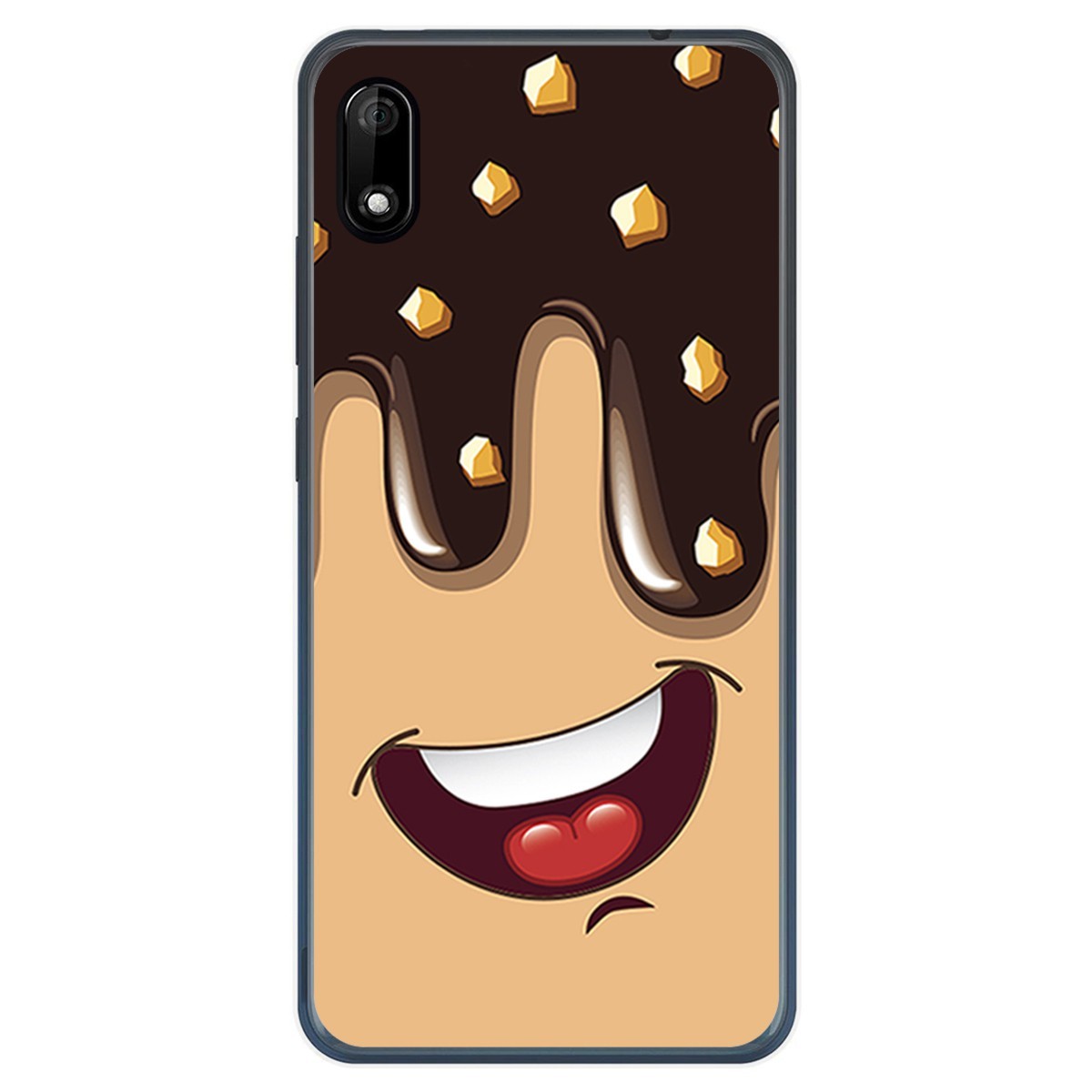 Funda Gel Tpu para Wiko Y70 diseño Helado Chocolate Dibujos
