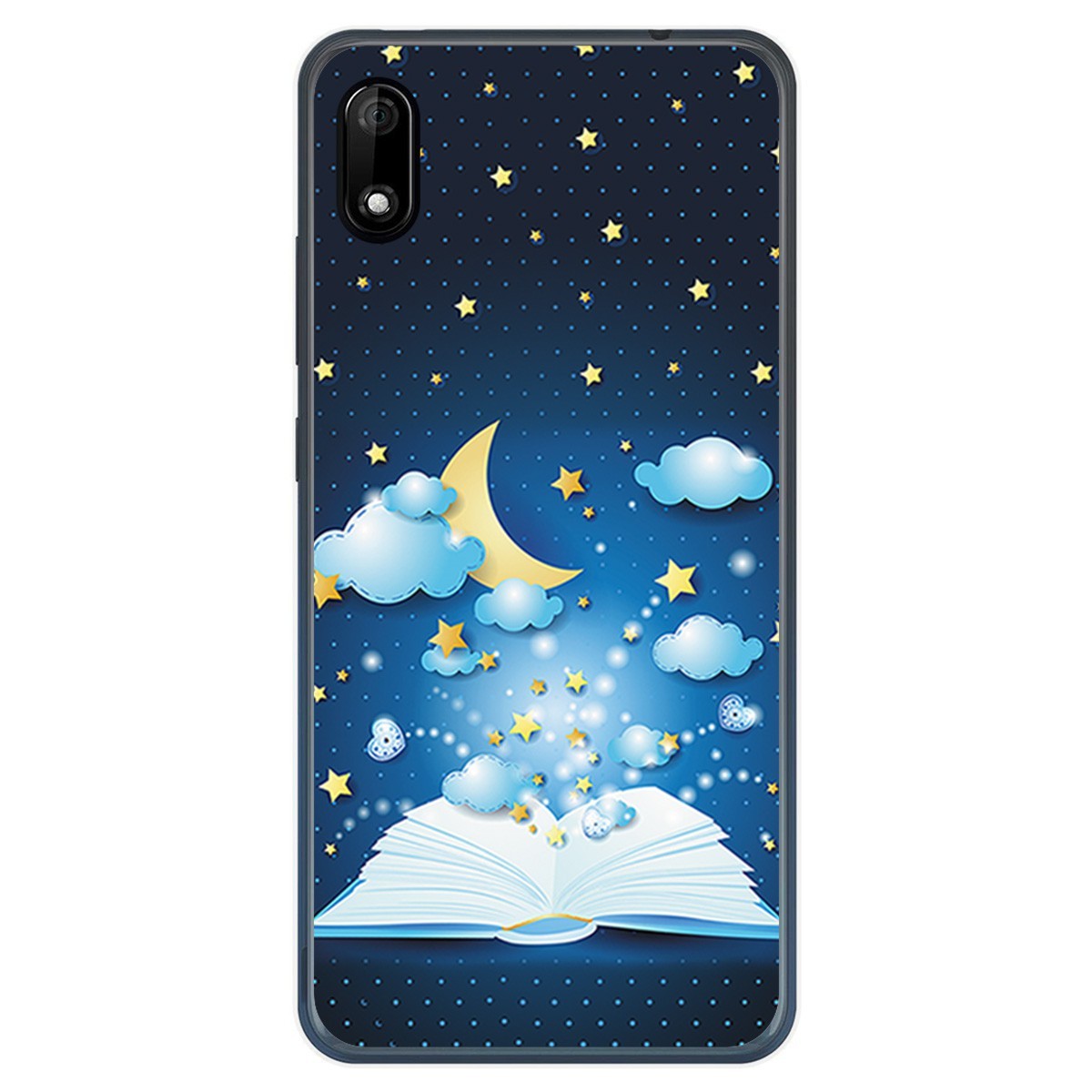 Funda Gel Tpu para Wiko Y70 diseño Libro Cuentos Dibujos