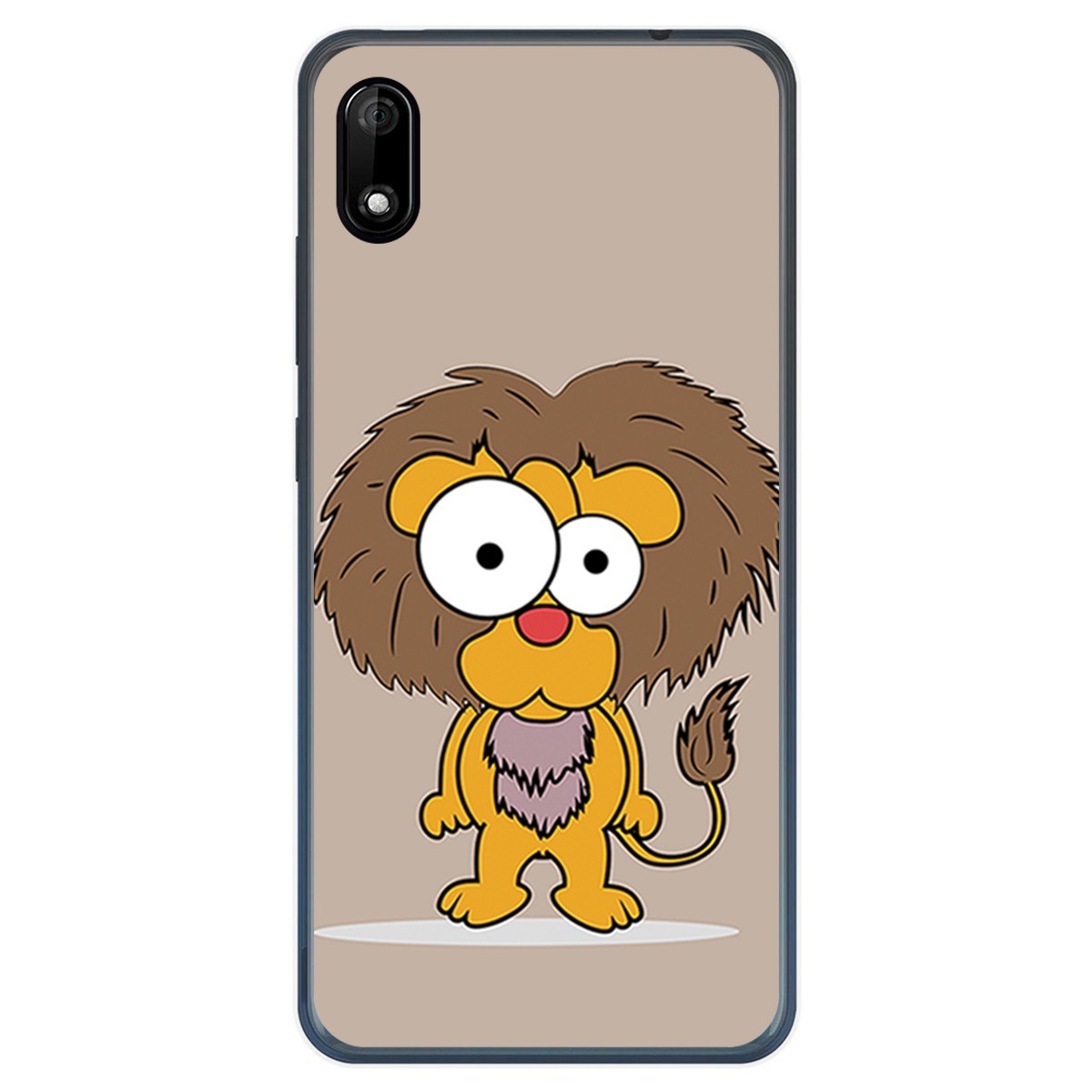 Funda Gel Tpu para Wiko Y70 diseño Leon Dibujos