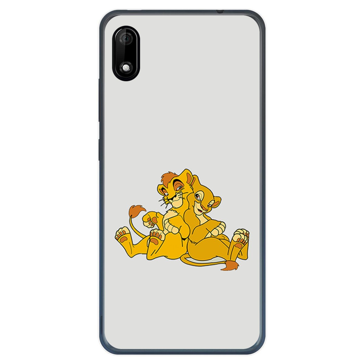 Funda Gel Tpu para Wiko Y70 diseño Leones Dibujos