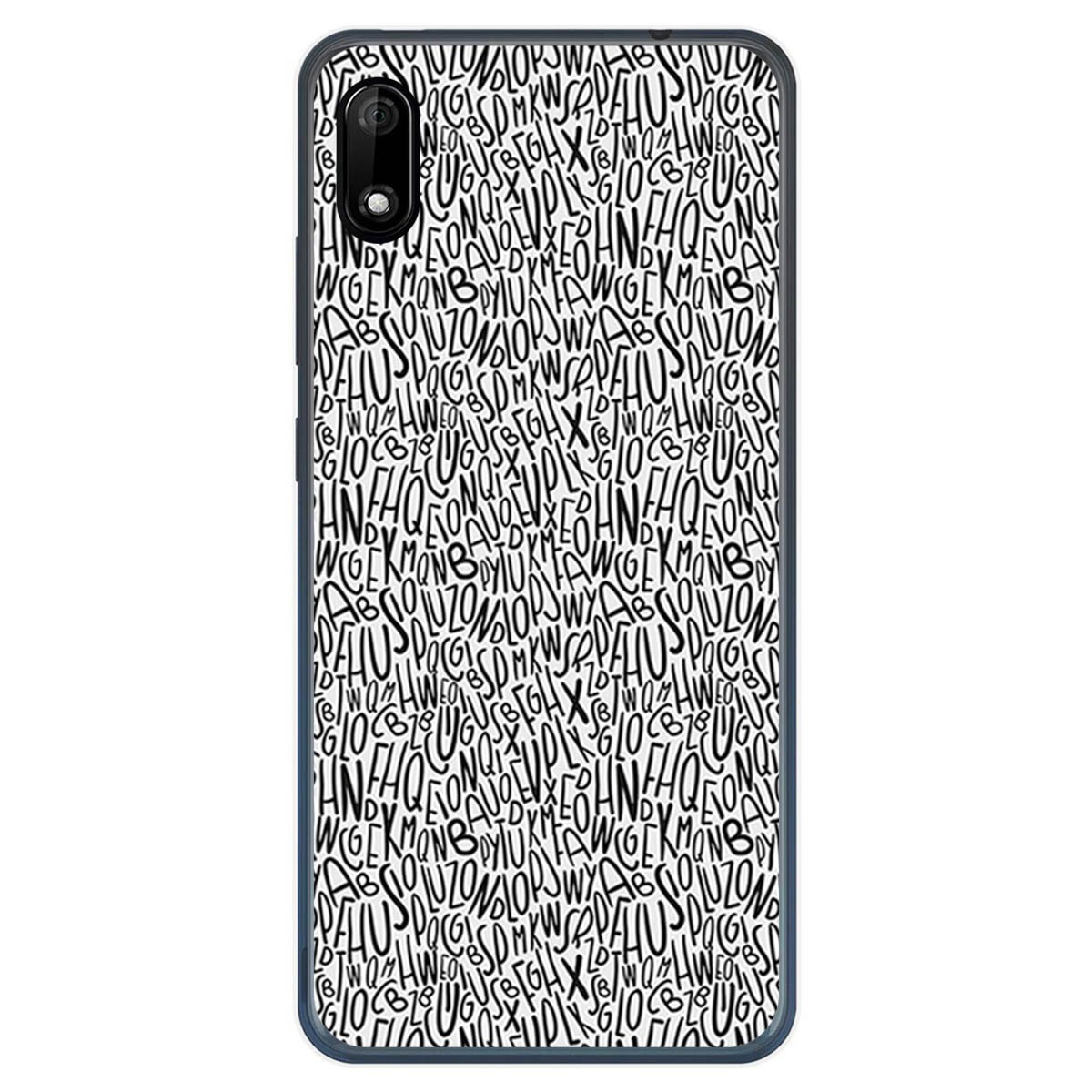 Funda Gel Tpu para Wiko Y70 diseño Letras Dibujos