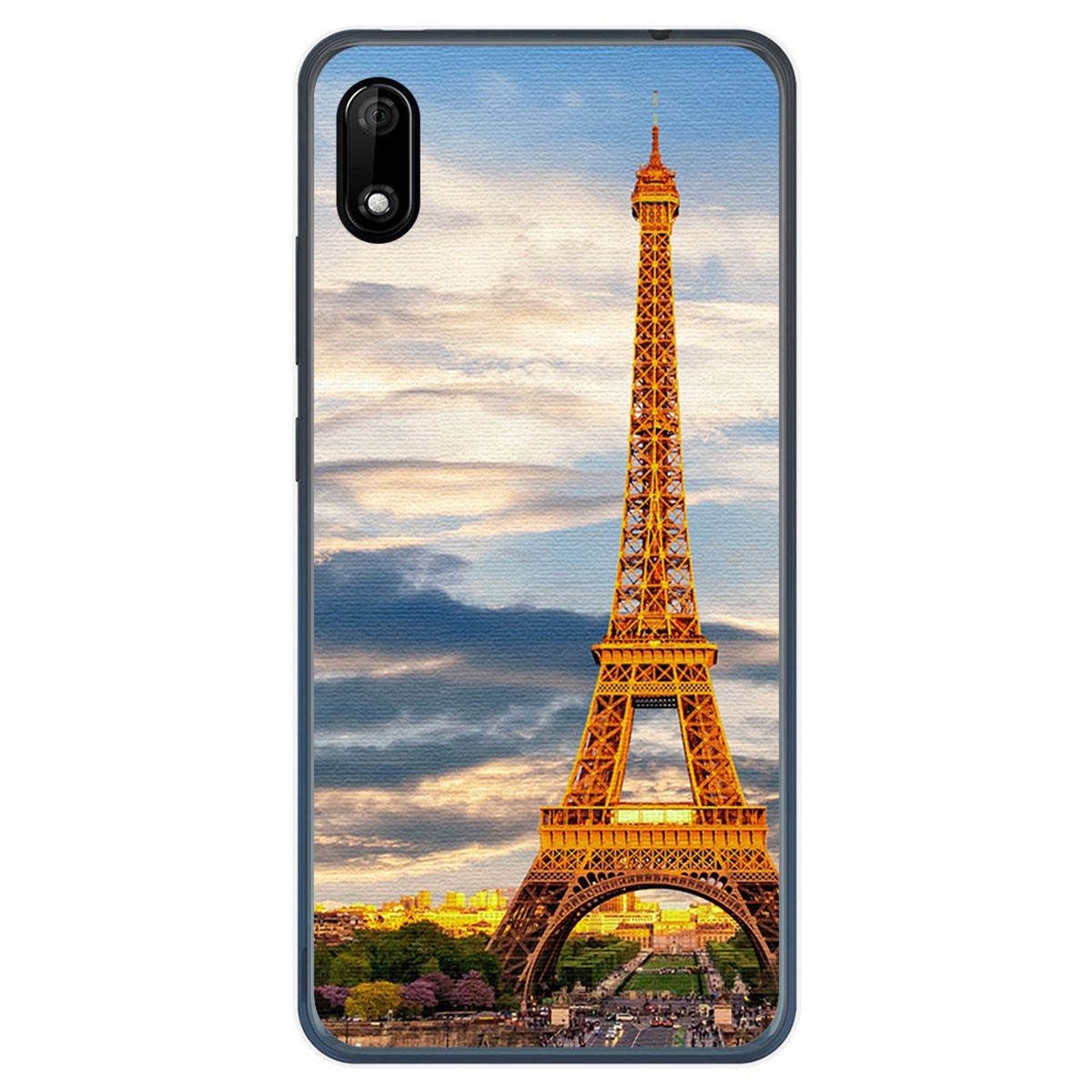 Funda Gel Tpu para Wiko Y70 diseño Paris Dibujos