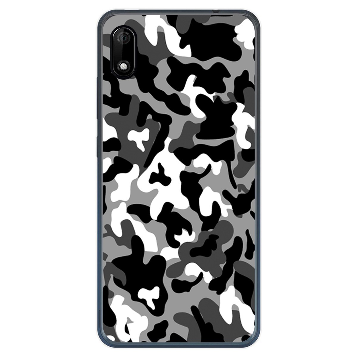 Funda Gel Tpu para Wiko Y70 diseño Snow Camuflaje Dibujos