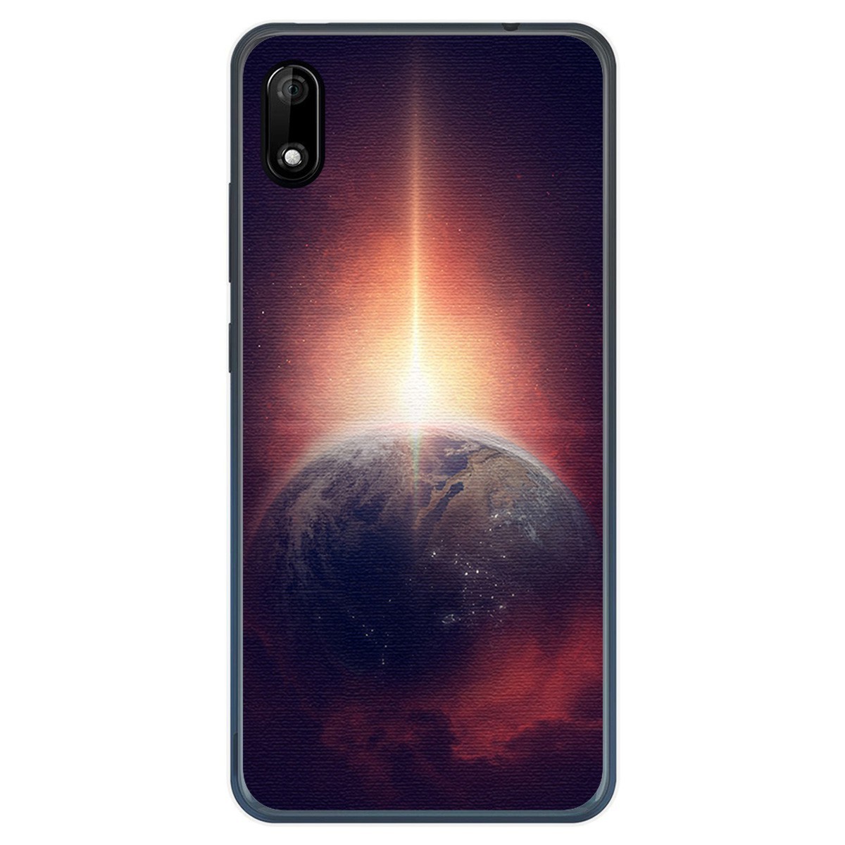 Funda Gel Tpu para Wiko Y70 diseño Tierra Dibujos