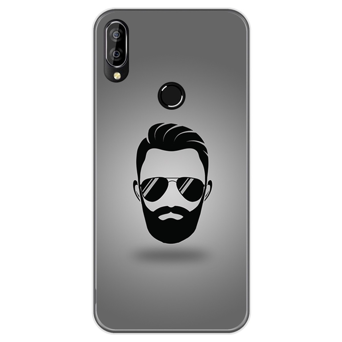Funda Gel Tpu para Oukitel C16 Pro diseño Barba Dibujos