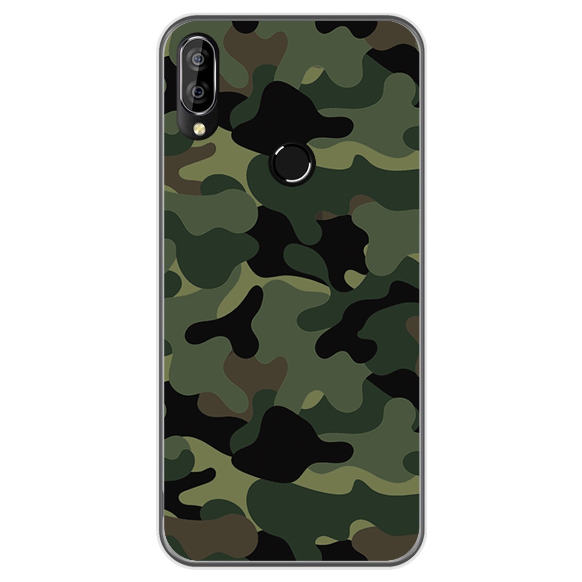 Funda Gel Tpu para Oukitel C16 Pro diseño Camuflaje Dibujos