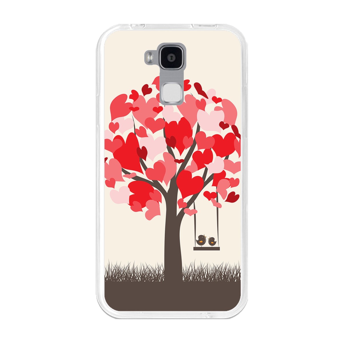 Funda Gel Tpu para Doogee Y6 / Y6C Diseño Pajaritos Dibujos