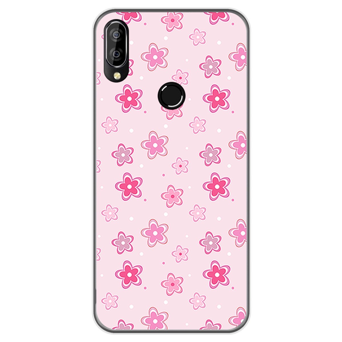 Funda Gel Tpu para Oukitel C16 Pro diseño Flores Dibujos