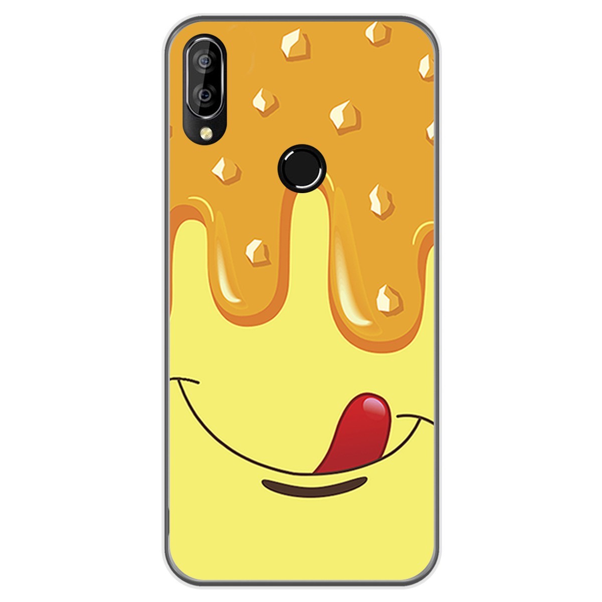 Funda Gel Tpu para Oukitel C16 Pro diseño Helado Vainilla Dibujos