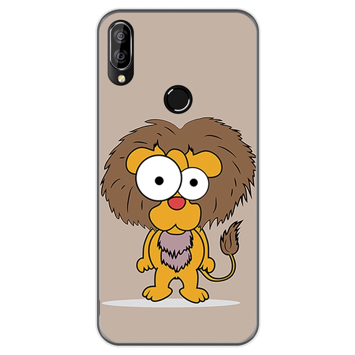 Funda Gel Tpu para Oukitel C16 Pro diseño Leon Dibujos
