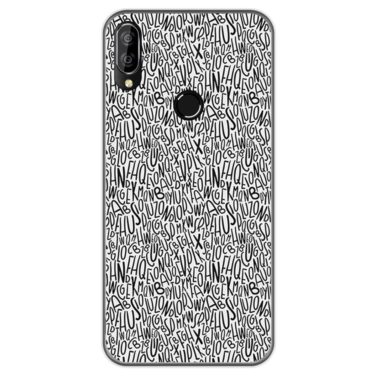 Funda Gel Tpu para Oukitel C16 Pro diseño Letras Dibujos