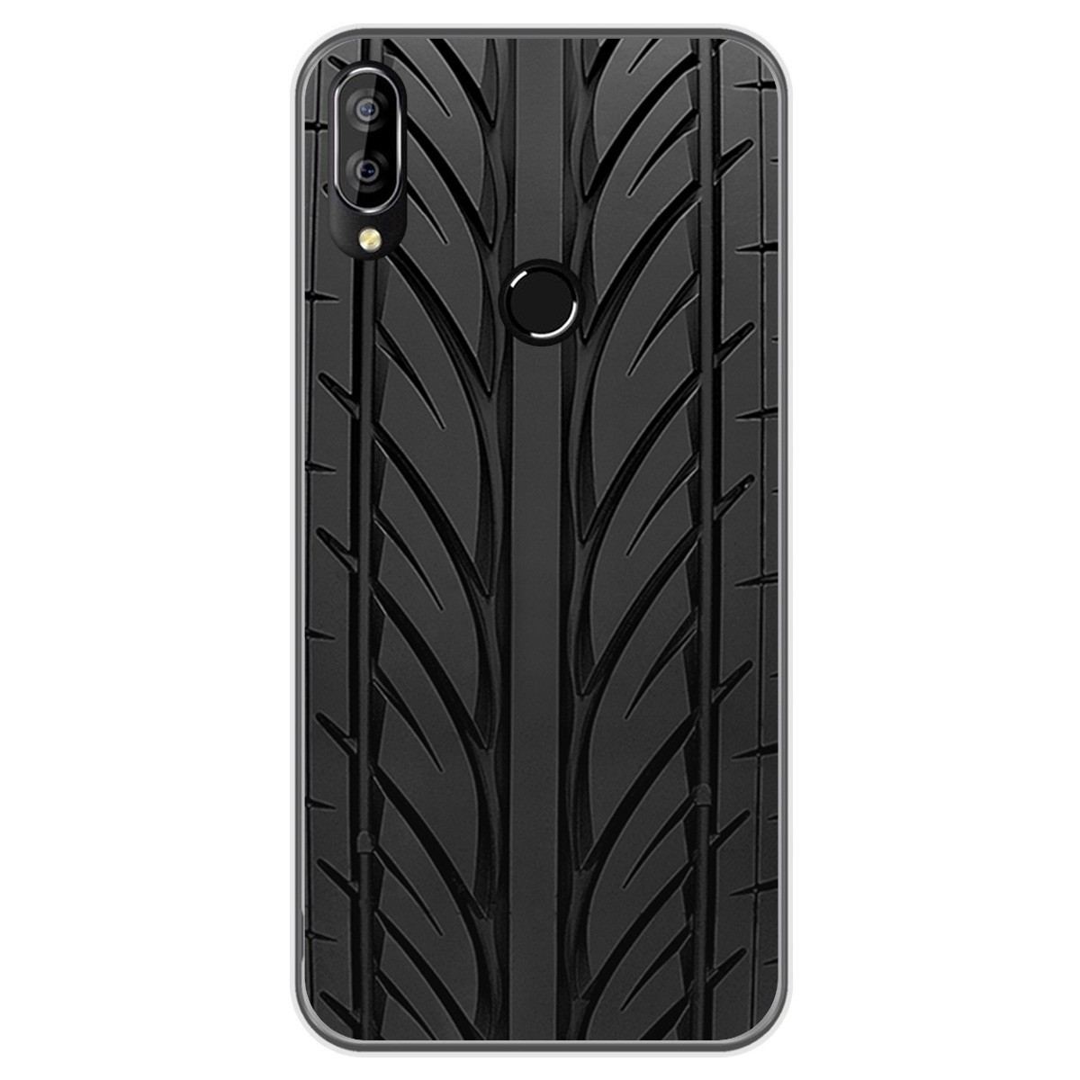 Funda Gel Tpu para Oukitel C16 Pro diseño Neumatico Dibujos