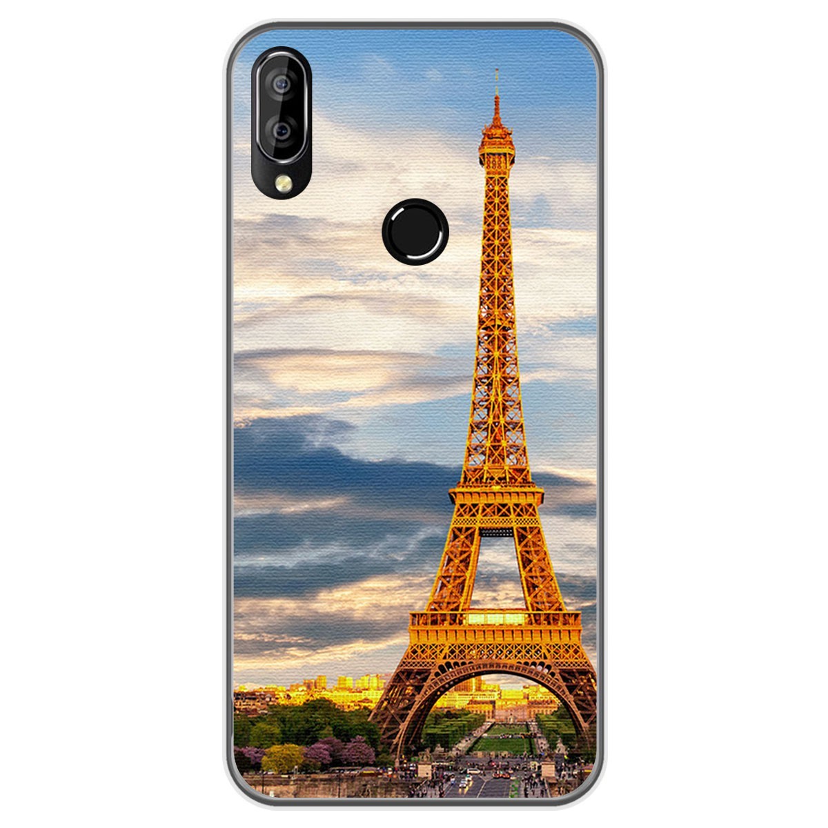 Funda Gel Tpu para Oukitel C16 Pro diseño Paris Dibujos