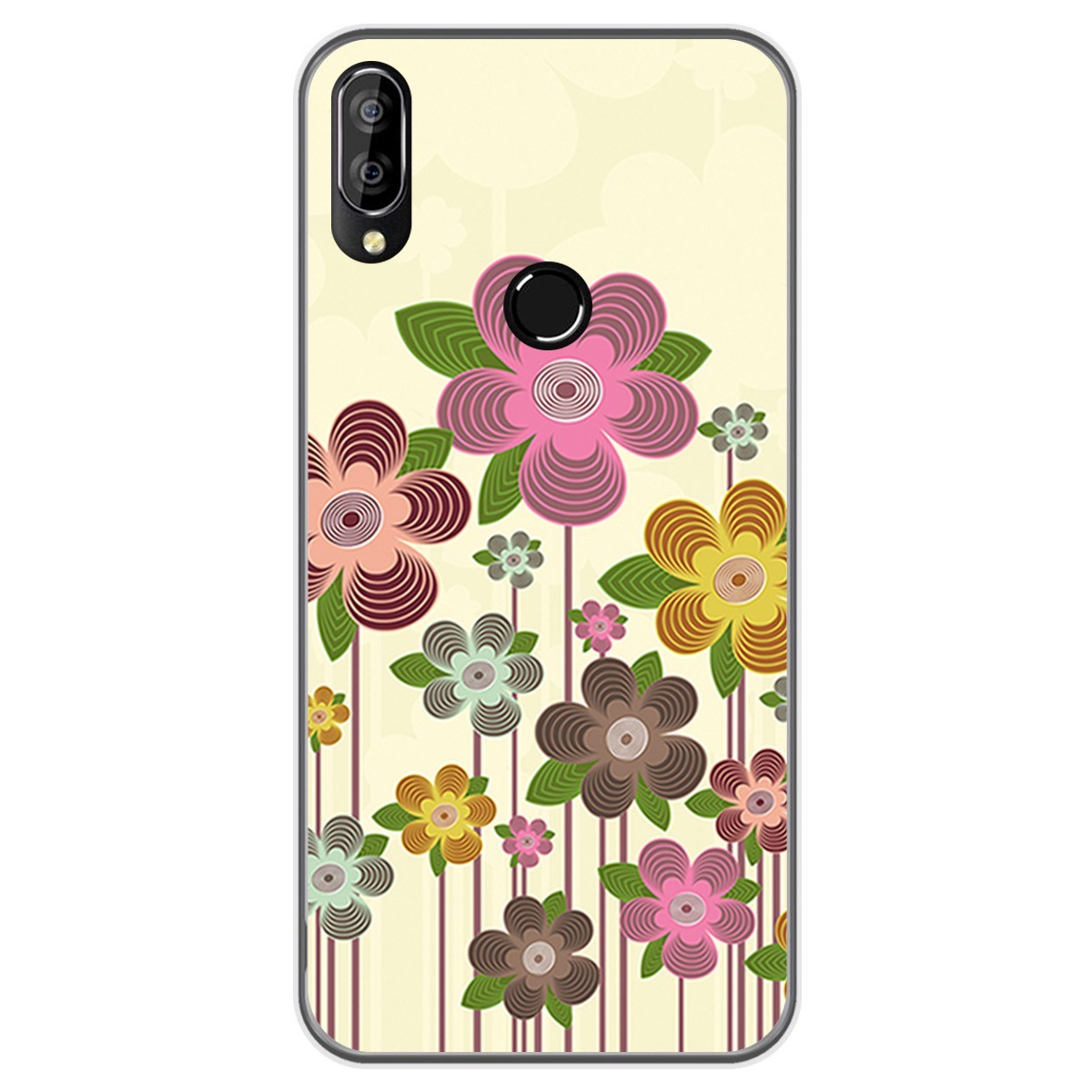 Funda Gel Tpu para Oukitel C16 Pro diseño Primavera En Flor Dibujos