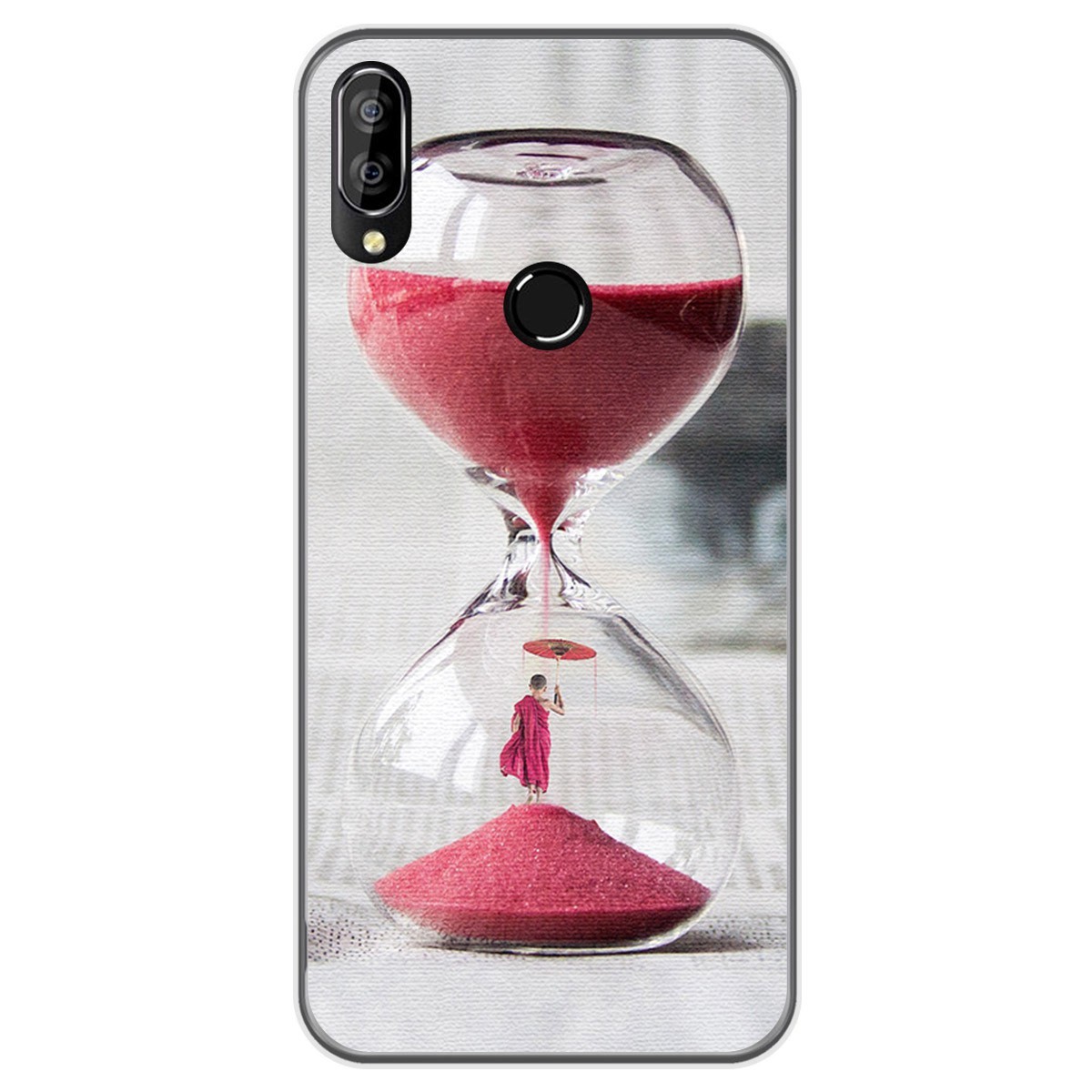 Funda Gel Tpu para Oukitel C16 Pro diseño Reloj Dibujos