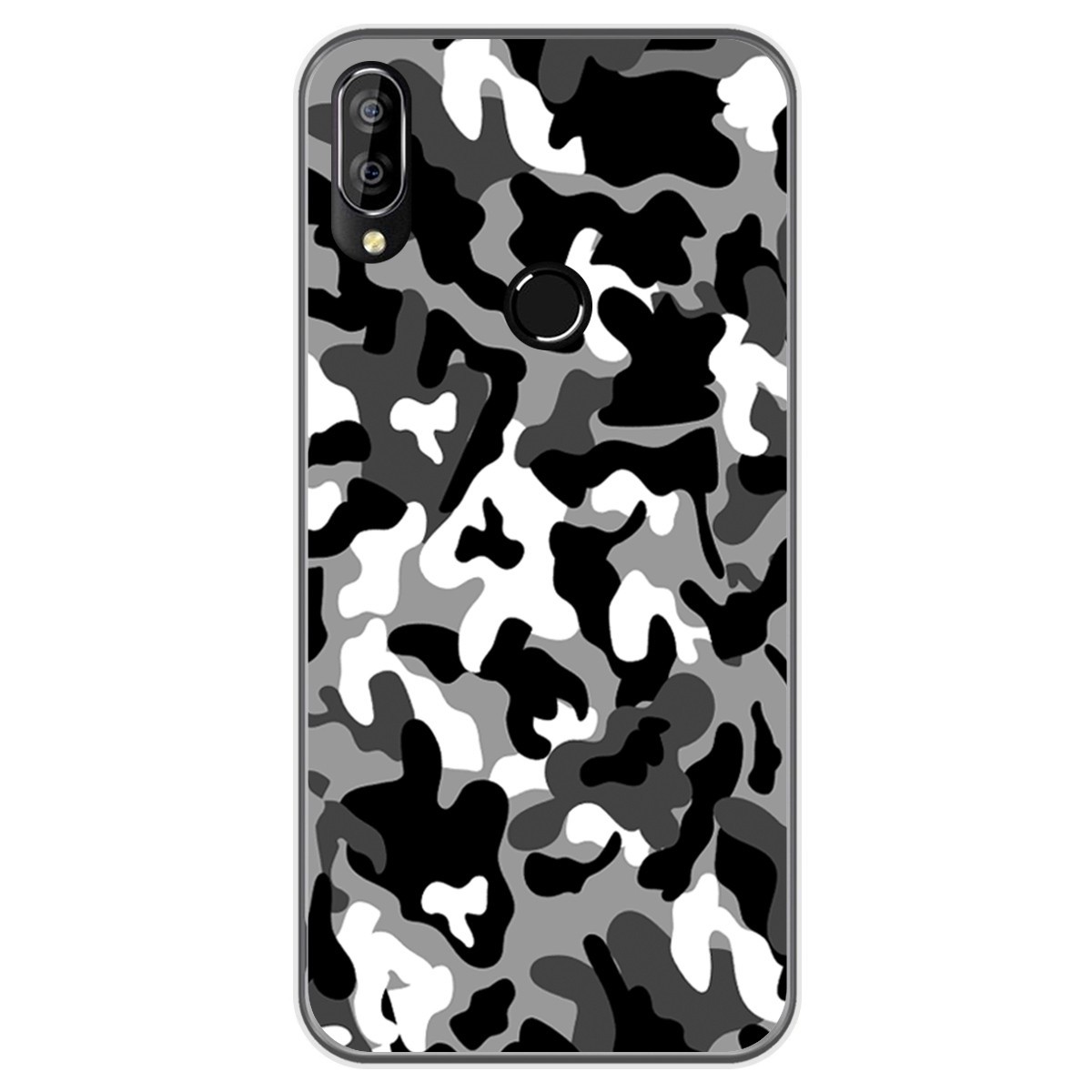 Funda Gel Tpu para Oukitel C16 Pro diseño Snow Camuflaje Dibujos