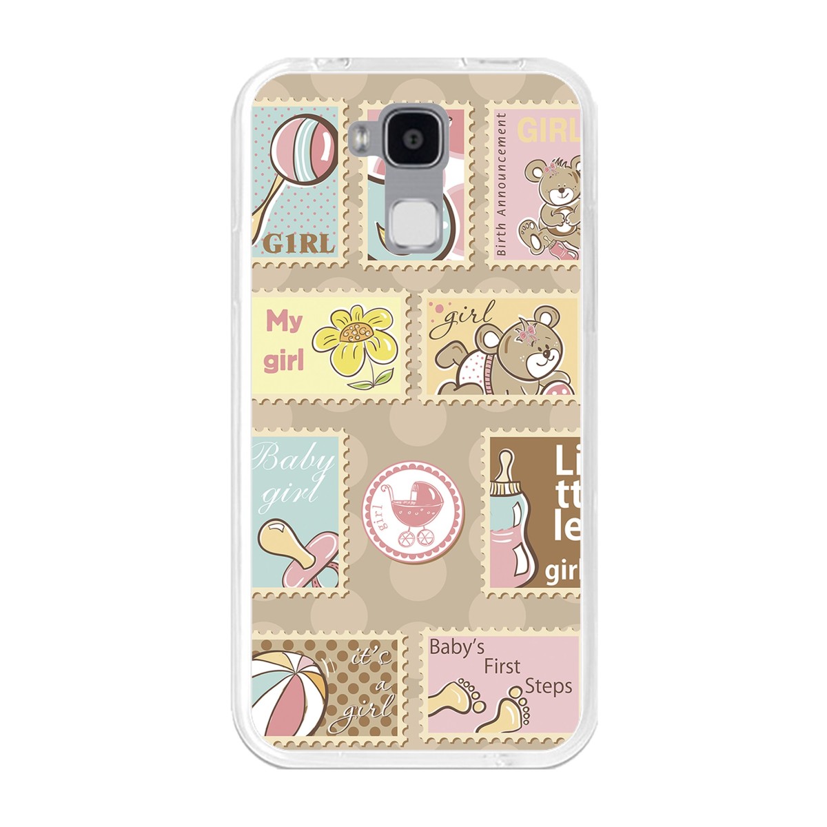 Funda Gel Tpu para Doogee Y6 / Y6C Diseño Sellos Dibujos