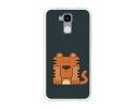 Funda Gel Tpu para Doogee Y6 / Y6C Diseño Tigre Dibujos