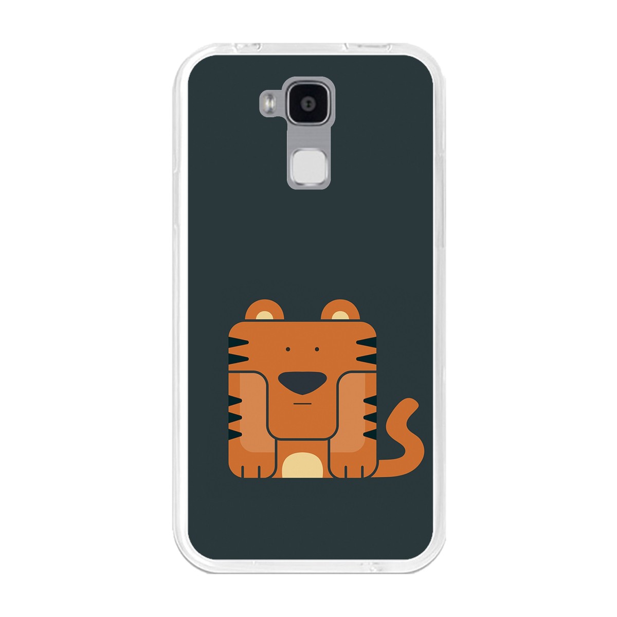 Funda Gel Tpu para Doogee Y6 / Y6C Diseño Tigre Dibujos