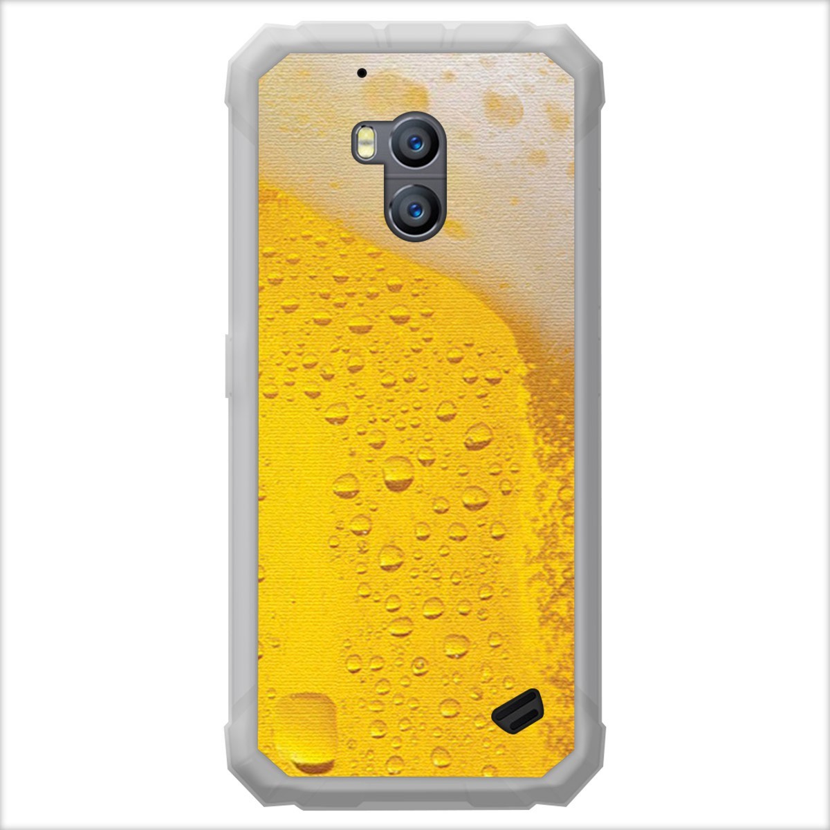 Funda Gel Tpu para Ulefone Armor X2 diseño Cerveza Dibujos