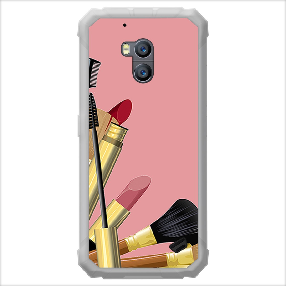 Funda Gel Tpu para Ulefone Armor X2 diseño Brochas Dibujos