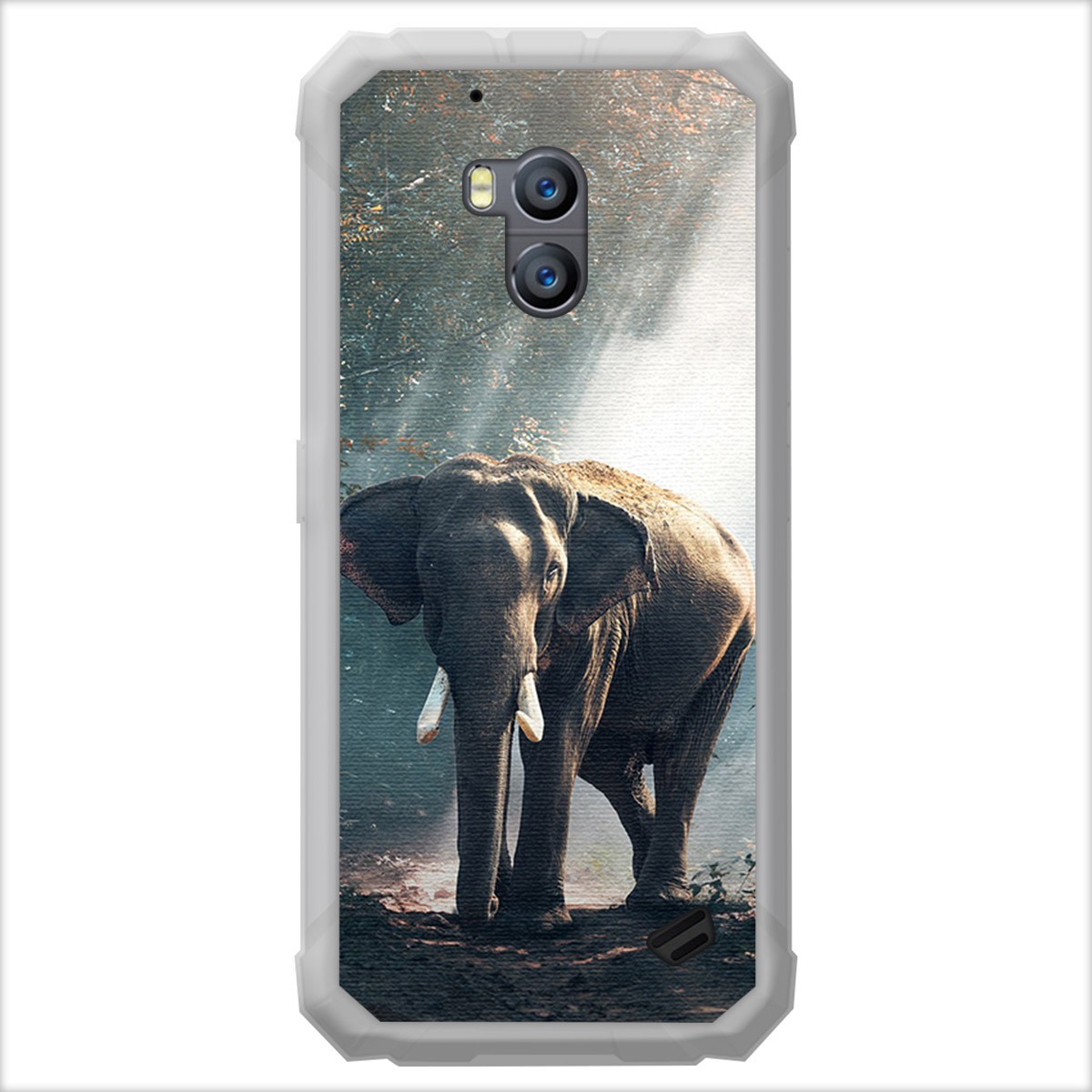 Funda Gel Tpu para Ulefone Armor X2 diseño Elefante Dibujos
