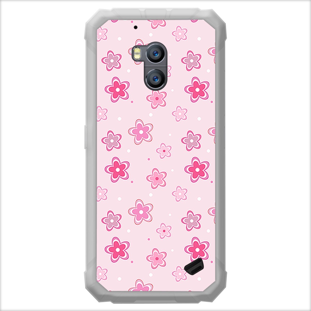Funda Gel Tpu para Ulefone Armor X2 diseño Flores Dibujos