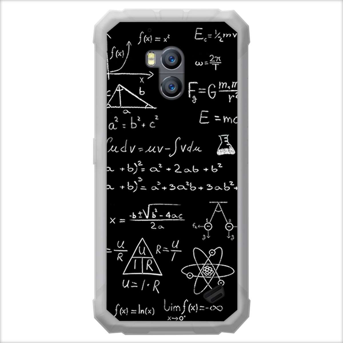 Funda Gel Tpu para Ulefone Armor X2 diseño Formulas Dibujos