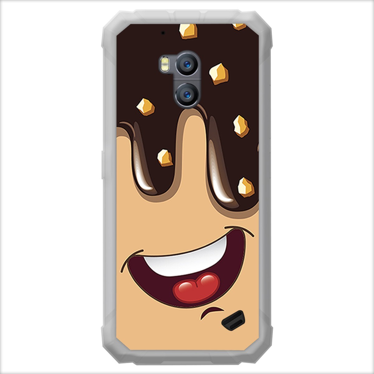 Funda Gel Tpu para Ulefone Armor X2 diseño Helado Chocolate Dibujos
