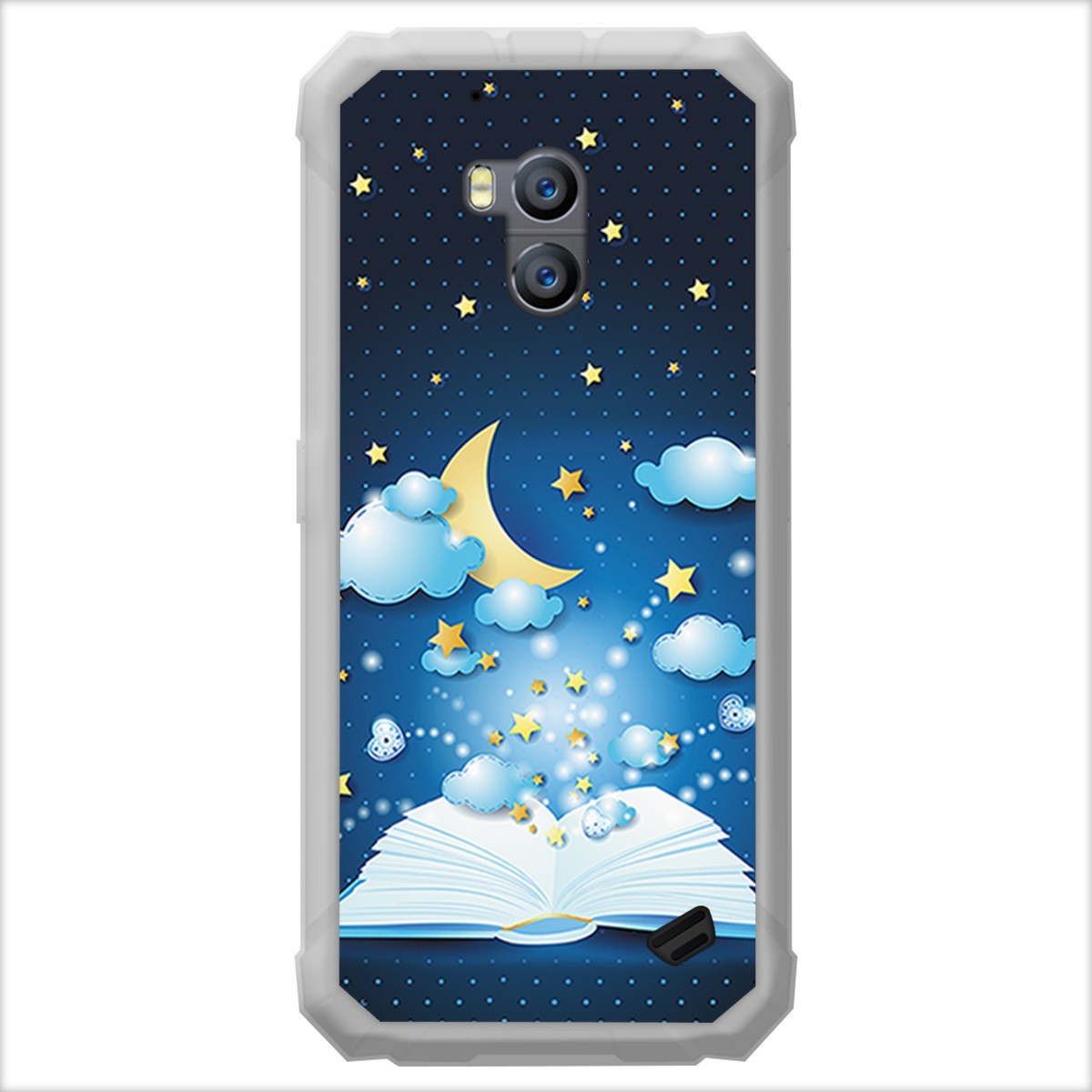 Funda Gel Tpu para Ulefone Armor X2 diseño Libro Cuentos Dibujos
